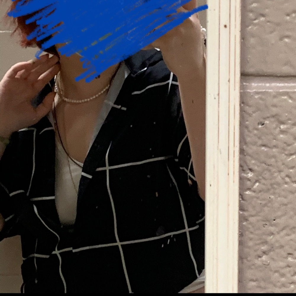 striped short sleeve button up